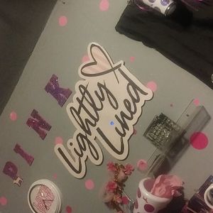 Rare HTF Victoria secret lightly lines sign